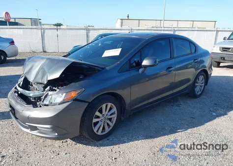 2012 Honda Civic Ex-L from USA, damaged, VIN 19XFB2F95CE053228